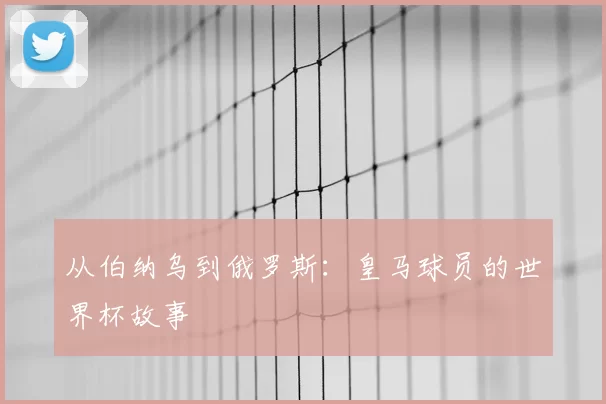 从伯纳乌到俄罗斯：皇马球员的世界杯故事