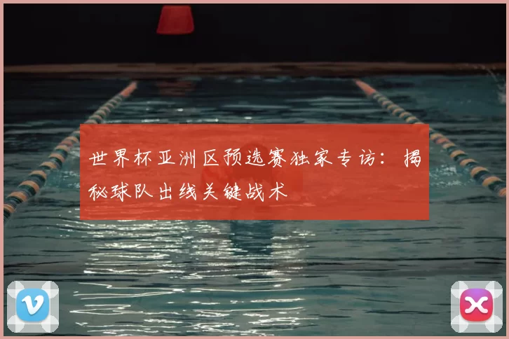 世界杯亚洲区预选赛独家专访：揭秘球队出线关键战术